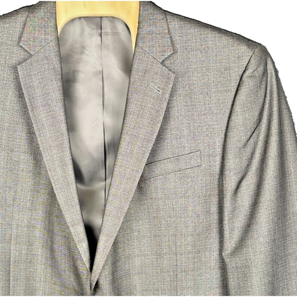 Kenneth Cole New York Sport Coat Mens 52L Brown Two Button Notch Lapel Jacket